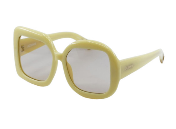 Jacquemus CARRE ROND JAC/10 C3 Shiny Yellow/Light Yellow