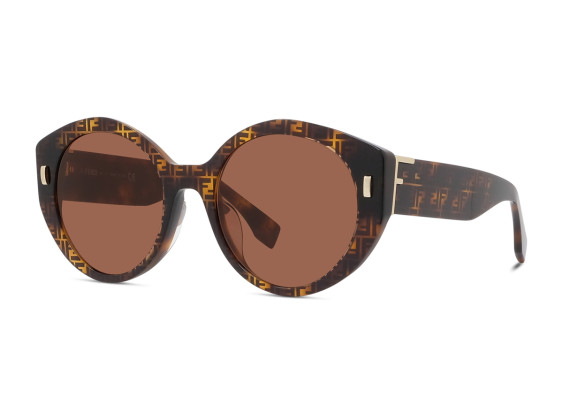 Fendi FE40037U 55S FF Havana/Bordeaux