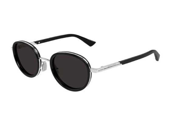 Bottega Veneta BV1372S 001 Black/Silver/Grey