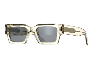 Saint Laurent SL572 003 Beige Crystal/Grey with Silver Mirror