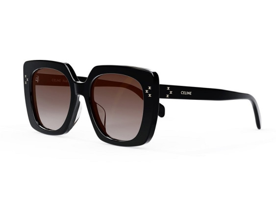 Celine CL40218U 01F Shiny Black/Brown Gradient