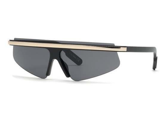 Kenzo KZ40002I 01A Shiny Black/Gold/Smoke