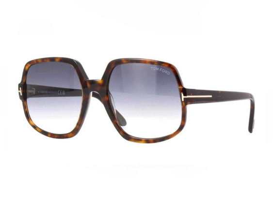 Tom Ford FT0992 52W Shiny Dark Havana/Blue Gradient