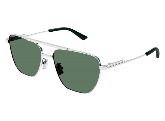 Bottega Veneta BV1236S 003 Silver/Green