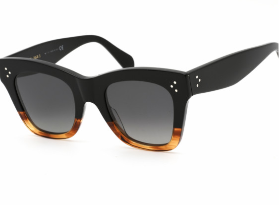 Celine CL4004IN 02D Black/Striped Brown/Grey Gradient Polarized
