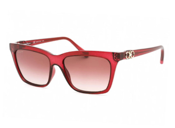 Salvatore Ferragamo SF1027S 655 Transparent Wine/Brown Gradient
