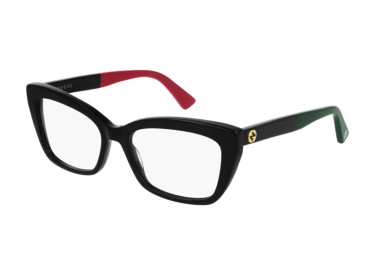 Gucci GG0165O 006 Black/Green/Red 53mm