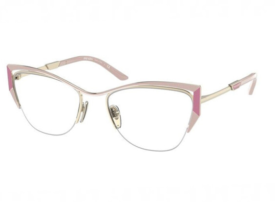 Prada PR63YV 14A1O1 Gold/Pink 54mm