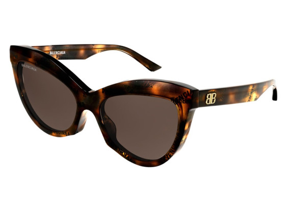 Balenciaga BB0217S 002 Havana/Brown
