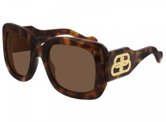 Balenciaga BB0069S 002 Havana/Brown
