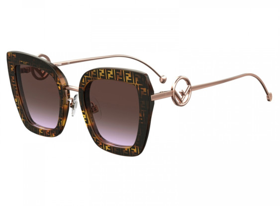 Fendi FF0408/S 086/QR Dark Havana/Brown