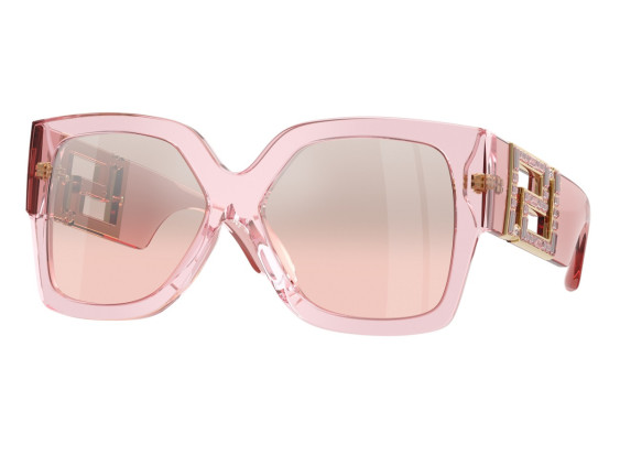 Versace VE4402 54727E Transparent Pink/Light Pink Mirror Silver