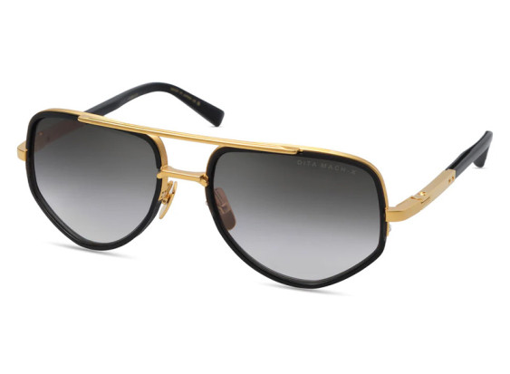 Dita MACH-X DTS463-A-01 Matte Yellow Gold/Grey To Clear Gradient