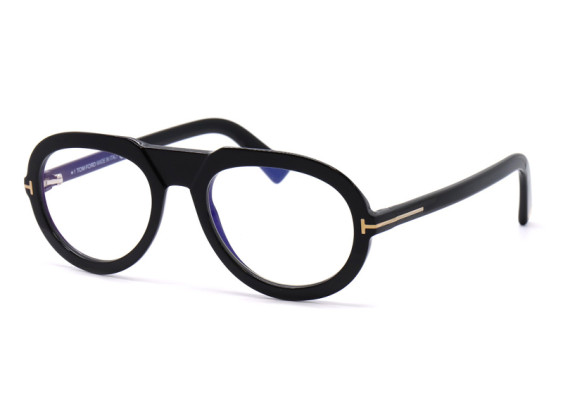 Tom Ford FT5756-B 001 Shiny Black Blue Light Block 53mm