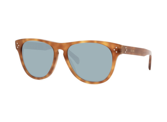Celine CL40102I 53V Blonde Havana/Blue 58mm