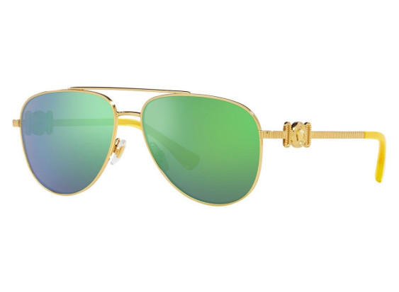 Versace VK2002 10023R Gold/Light Green Mirror Green