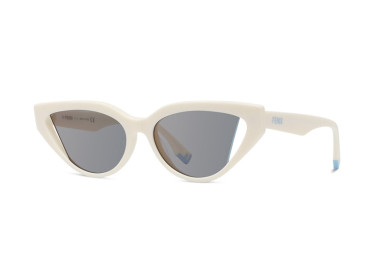 Fendi FE40009I 25C White/Grey Mirror