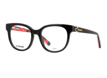 Moschino Love MOL599 0UYY 00 Black Pattern Red 51mm