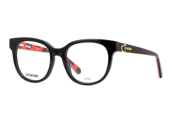 Moschino Love MOL599 0UYY 00 Black Pattern Red 51mm