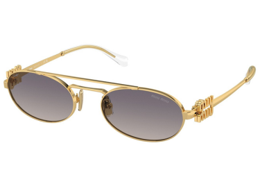 Miu Miu MU54ZS 5AK30C Gold/Grey Gradient Mirror