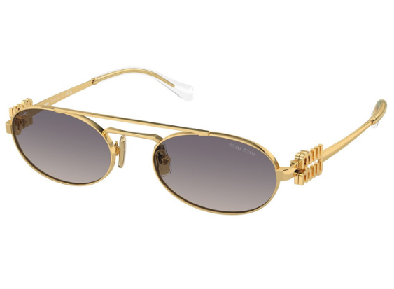 Miu Miu MU54ZS 5AK30C Gold/Grey Gradient Mirror