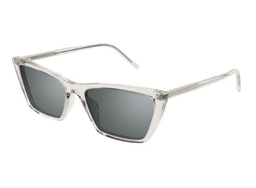Saint Laurent SL737 MICA THIN 004 Transparent Beige/Silver
