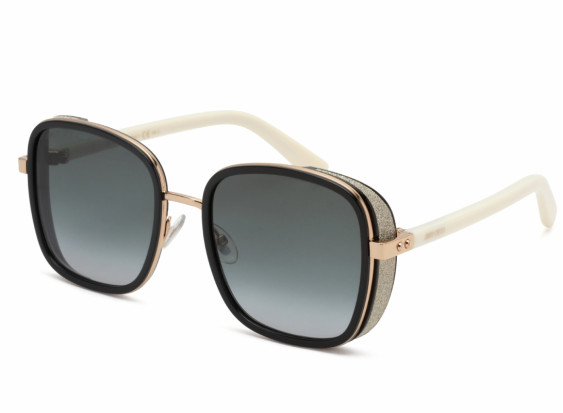 Jimmy Choo ELVA/S 09HT 9O Black Ivory / Grey Gradient