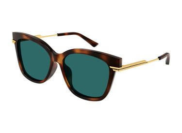 Bottega Veneta BV1296SA 003 Havana/Gold/Green
