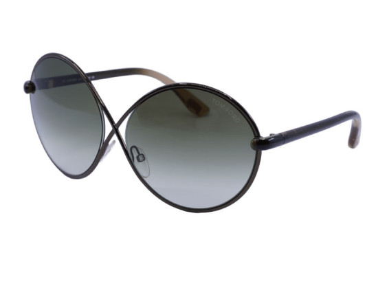 Tom Ford FT0159 BEATRIX 36F Shiny Dark Bronze/Gradient Brown