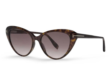 Tom Ford FT0869 52T Shiny Dark Havana/Gradient Purple