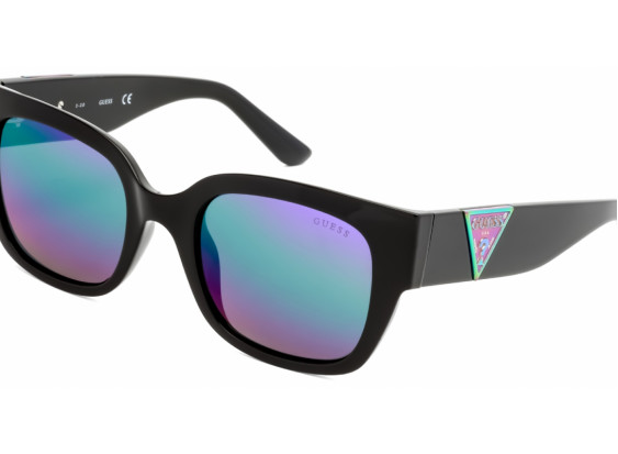 Guess GU7742 01C Shiny Black/Smoke Mirror