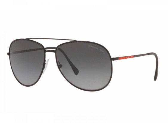 Prada Sport PS55US DG05S0 Black Rubber / Grey