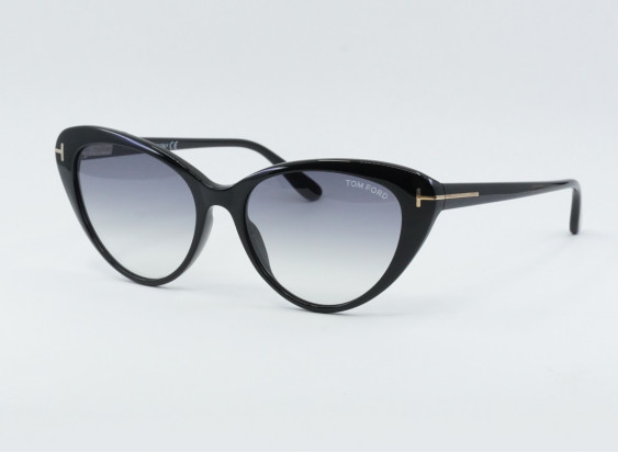 Tom Ford FT0869 01B Shiny Black/Smoke Gradient
