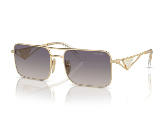 Prada PRA52S ZVN30C Pale Gold/Gradient Blue Mirror Silver