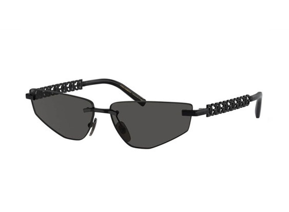 Dolce & Gabbana DG2301 01/87 Black/Dark Grey