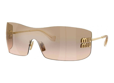Miu Miu MU B53S 5AK20P Gold/Light Brown Mirror Bronze