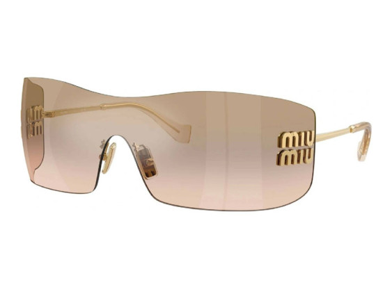 Miu Miu MU B53S 5AK20P Gold/Light Brown Mirror Bronze