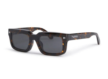 Off-White OERI130 CLIP ON2 6007 Havana/Clear with Magnetic Clip-On Grey
