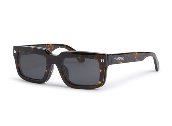 Off-White OERI130 CLIP ON2 6007 Havana/Clear with Magnetic Clip-On Grey