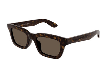 Alexander McQueen AM0392S 002 Havana/Brown