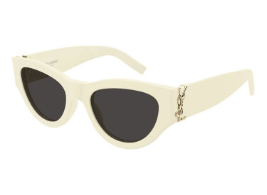 Saint Laurent SL M94 012 Shiny Ivory/Grey