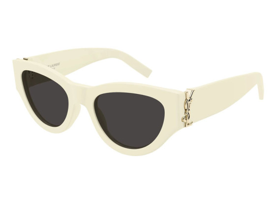 Saint Laurent SL M94 012 Shiny Ivory/Grey