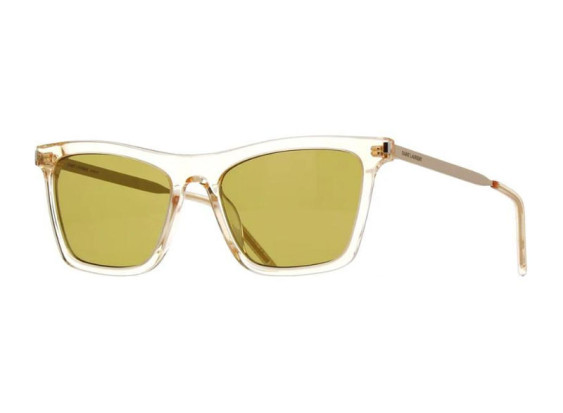 Saint Laurent SL511 006 Transparent Yellow/Green