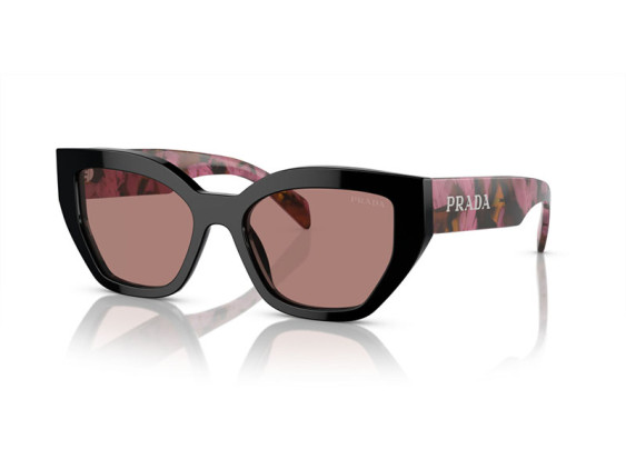 Prada PRA09S 12O10D Mahogany/Tortoise Cognac Begonia/Light Brown