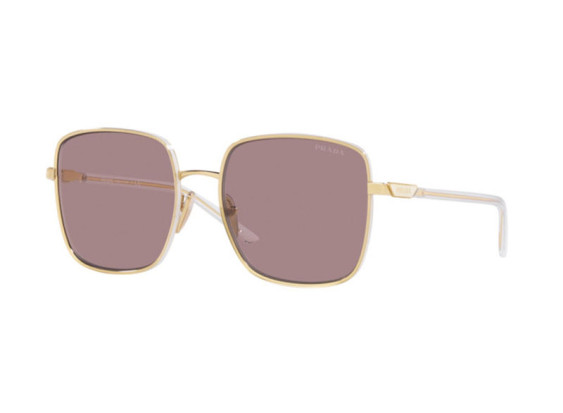 Prada PR55YS ZVN06I Pale Gold / Light Purple Brown