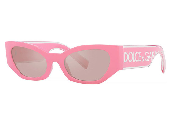 Dolce & Gabbana DG6186 3262/5 Pink/Light Pink Mirrored Silver