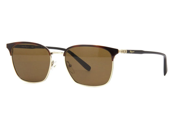Salvatore Ferragamo SF180S 271 Havana/Shiny Gold / Brown
