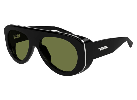 Bottega Veneta BV1362S 006 Shiny Black/Green