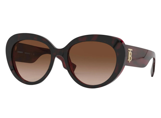Burberry BE4298 390513 Havana on Bordeaux/Brown Gradient