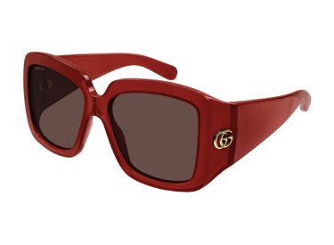Gucci GG1402S 003 Transparent Burgundy/Brown